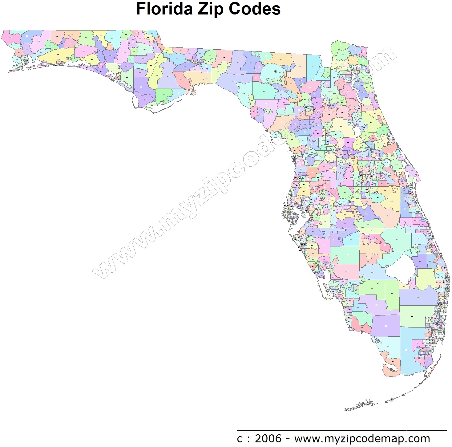 Jacksonville Florida Zip Code Map